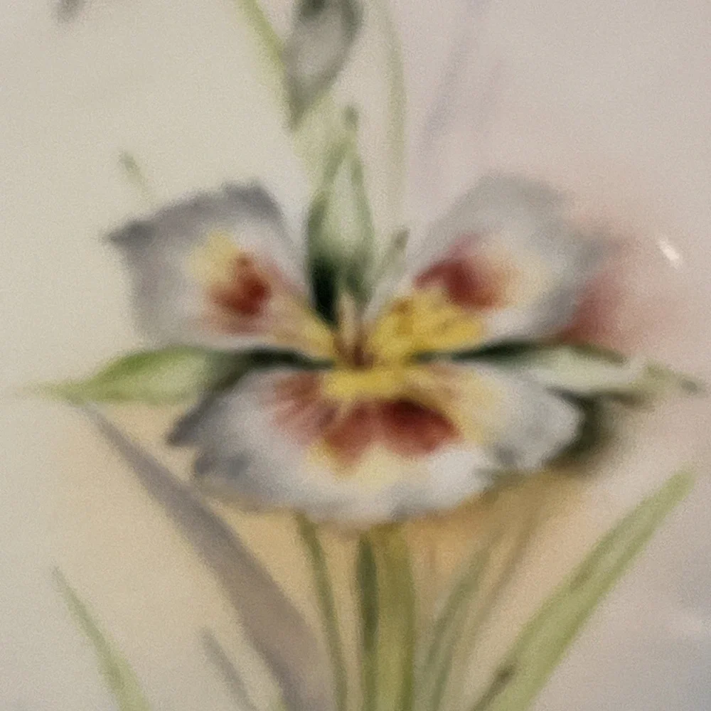 VTG Bavaria Plate Hand Painted Porcelain Signed Kayser Gold Trim 6